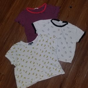 🍔 3 for $15!    Lot of 3 Crop Tops